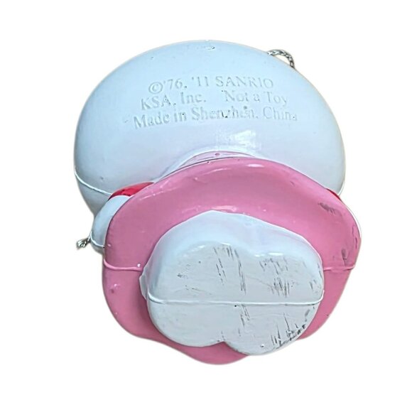 2011 Sanrio Hello Kitty Christmas Ornament Pink Polka Dot Dress Cat Kurt Adler - Picture 7 of 9